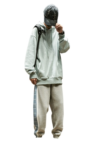 Autumn and winter sports pants men's trend casual large trousers corset pants Korean loose Plush men's fashion brand Wei pants  SKSP020 detail view-1